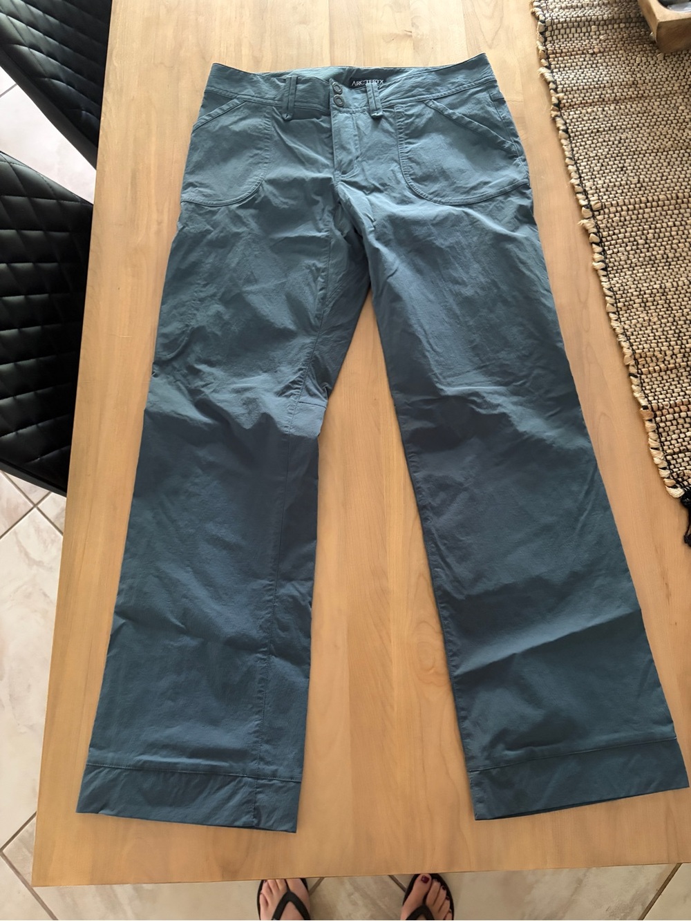 Arc'teryx Women's Wide Leg Pants in Slate Blue-Green